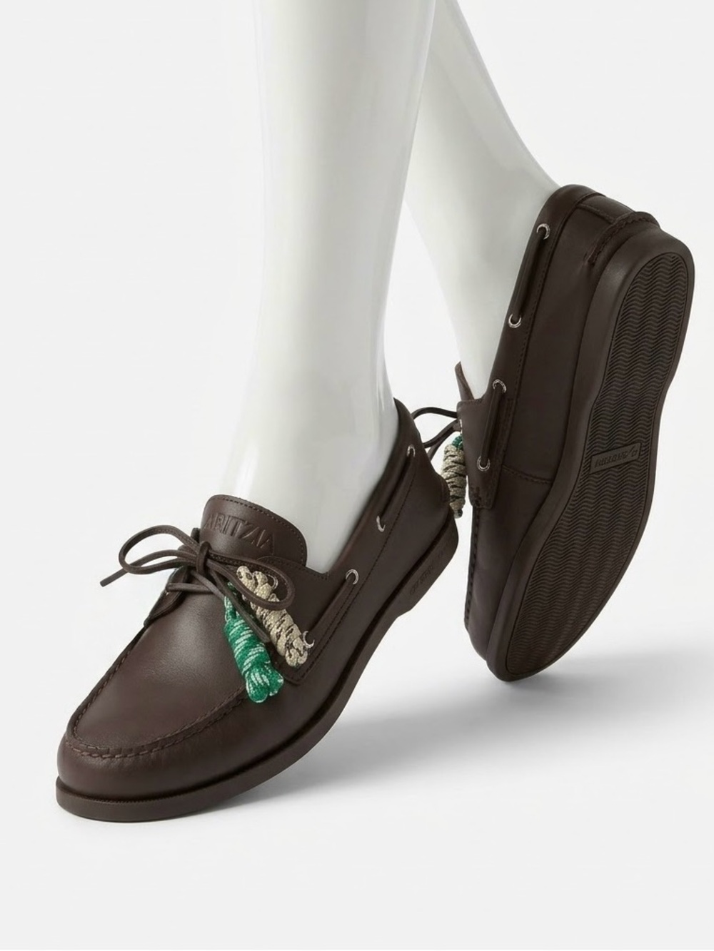 Sperry x Aritzia Slim Boat Shoe Brown Leather US 8 / EU 39